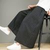 Men Striped Pants Drawstring Joggers Loose Streetwear Wide Leg Trousers Men 2024 Pockets Vintage Casual Male Pants 5XL