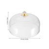 11 Inch Clear Cake Dome Lid Plastic Transparent Food Cloche for Bakery Dessert Display Pastry Serving Cheese Board Cake Platter