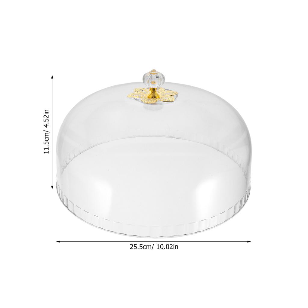 11 Inch Clear Cake Dome Lid Plastic Transparent Food Cloche for Bakery Dessert Display Pastry Serving Cheese Board Cake Platter