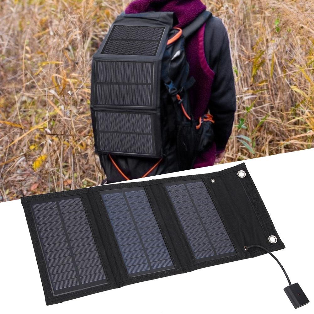 15W Portable Solar Panel Foldable Pack Waterproof Solar Panels for Tourism and Hiking