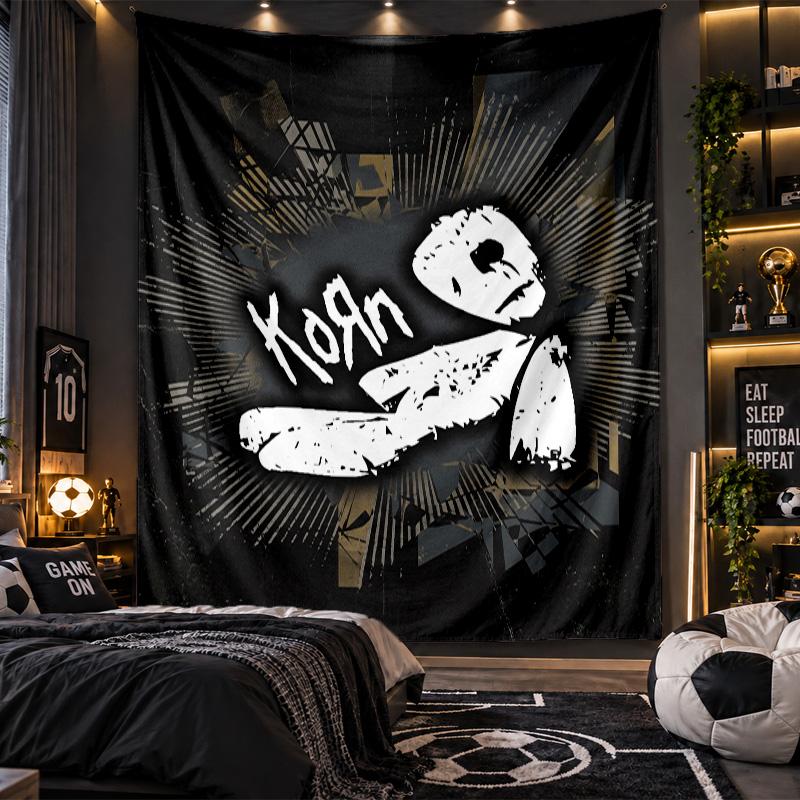 Wall Hanging Tapestry Korn Print Cloth for Living Room Bedroom Home Decor