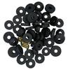 Leak Proof Faucet Gaskets Replacement Set 58Pieces Black Rubber Washers with Sturdy Screws Portable for Secure Fitting