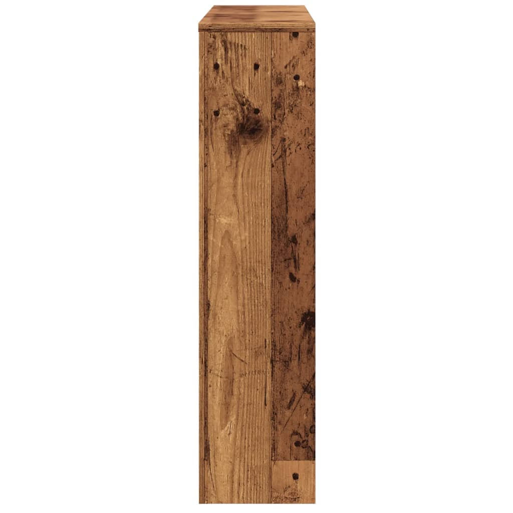 Radiator Cover with Vintage Wood Look 149 x 20 x 82 cm Engineered Wood