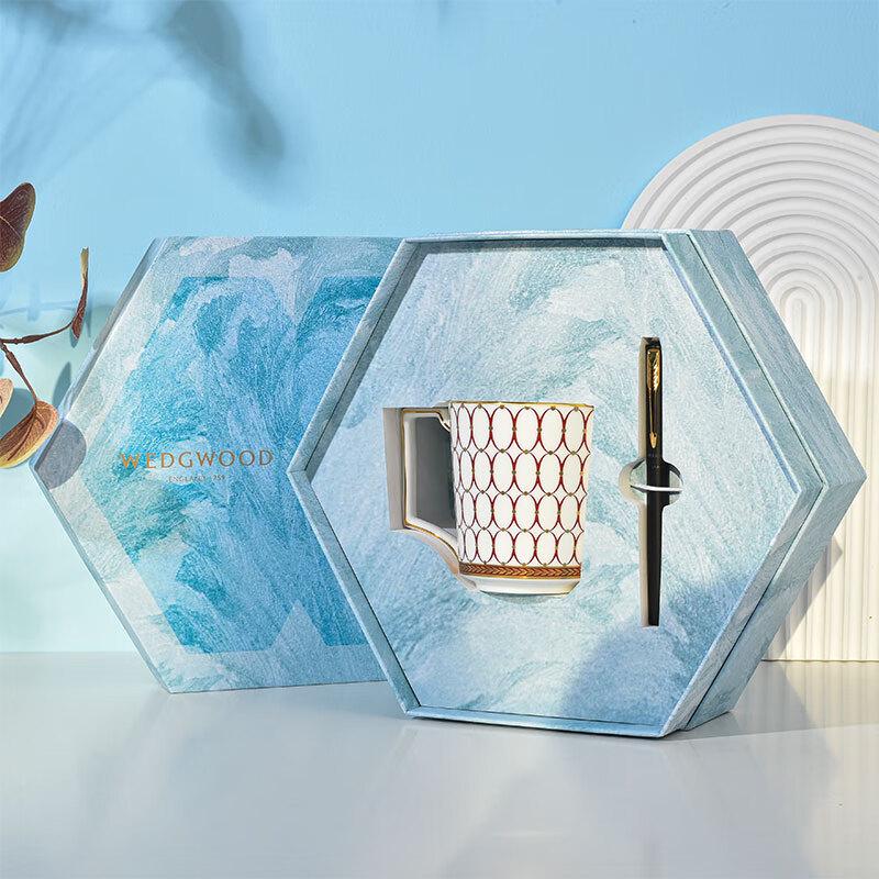 Wedgwood & Parker Rosy Years Mug & Fountain Pen Gift Set