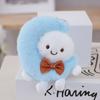 Cute Moon Plush Doll Keychain With Pp Cotton Filling For Backpack Decor And Gift