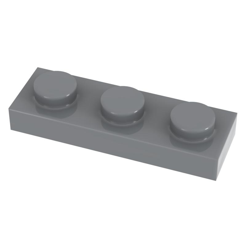 [Funbrick] 50 Stück Platte 1x3 3623 Kompatibel mit Bekannter Marke Bausteine Klassische Baustein Spielzeuge MOC DIY