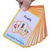 Fruits/Vegetable/Foods/Food Quantities English Words learning FlashCards Pocket Card Baby Toys for Children Pre-Kindergarten Kids Gifts