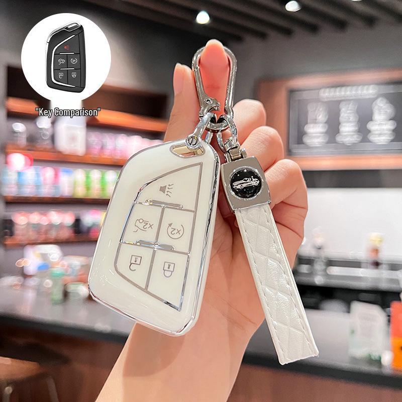 Cadillac Key Case: Protective Shell for XT5, CT5, XT4, CT6, XTS, ATSL, XT6 (New Model)