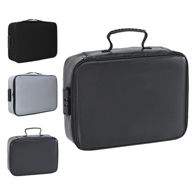 Borsa Protettiva per Documenti di Viaggio Ignifuga Impermeabile Borsa Porta Documenti con Design Multistrato