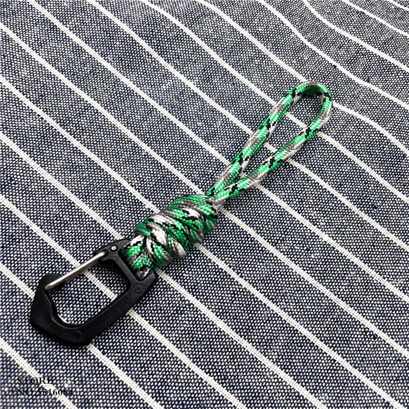 Outdoor Paracord Schlüsselanhänger Lanyard Geflochtenes Nylon Lanyard Hohe Festigkeit Fallschirmschnur Karabiner Handy Rucksack Schlüsselanhänger