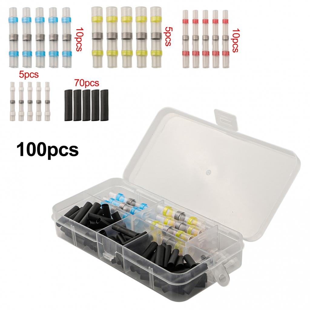Home Marine and Automotive Wire Connector Terminal Solder Seal Sleeve (100 pcs)