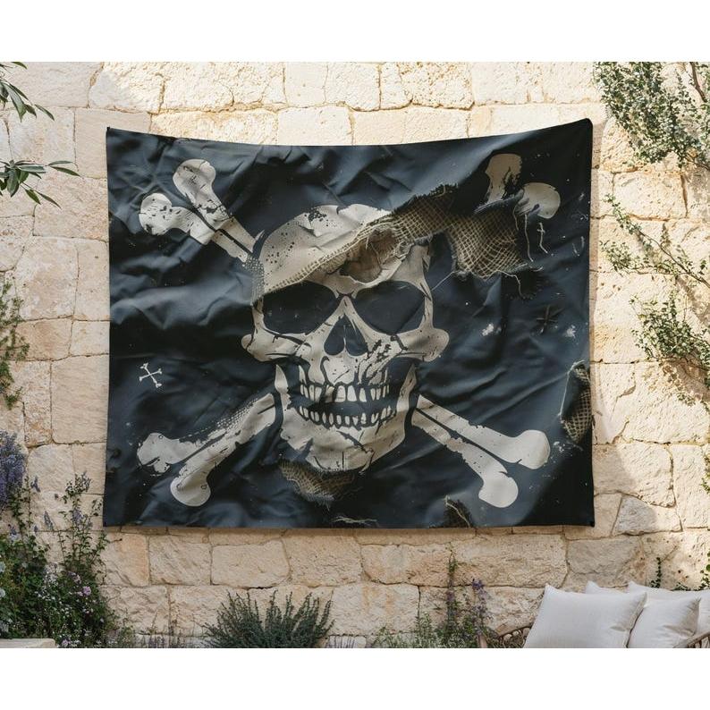 skeleton tapestry 75x100