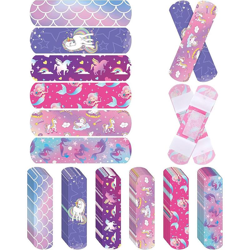 Cartoon Waterproof Hemostatic Band-Aids for Kids - Transparent, Cross-Border Export
