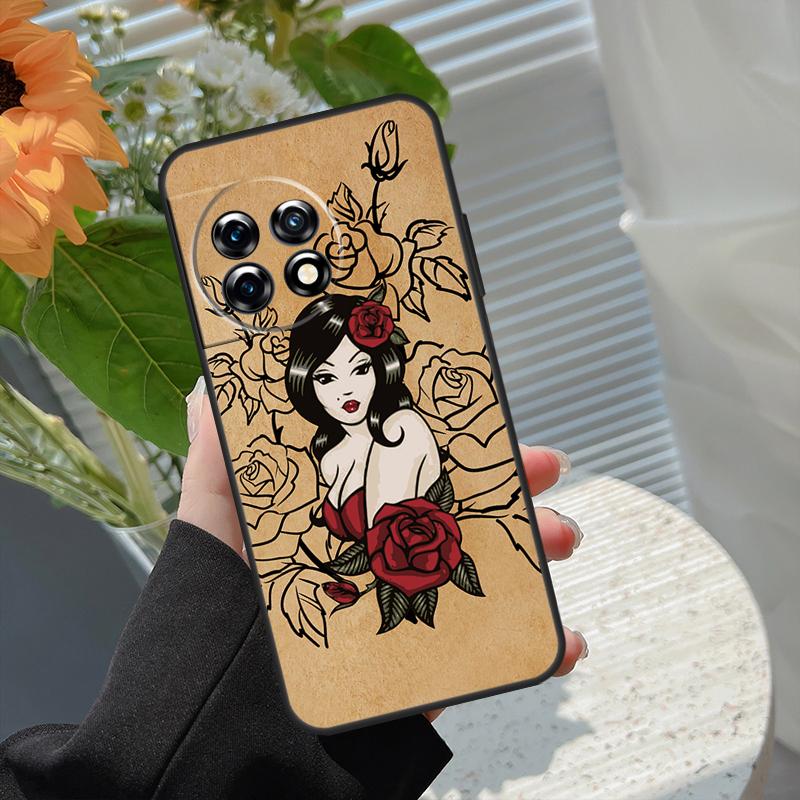 

Sailor Retro Art Case For OnePlus 15 15R 13 13T 13R 12 12R 11 10 10R 10T 8T Nord 5 CE 4 2 3 Lite N20 N30 Cover OnePlus 13