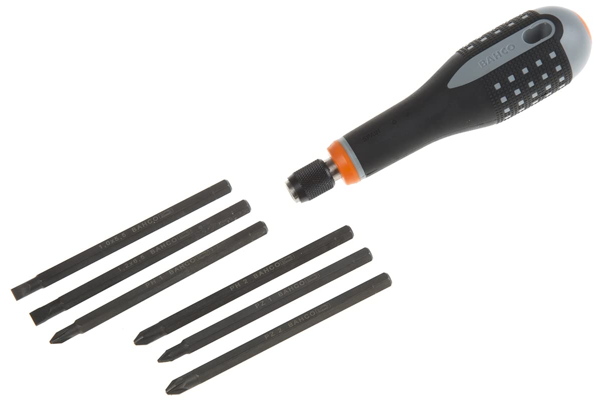 

Bahco Ergo Interchangeable Screwdriver Set BE8571 6-Piece