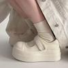Summer Mary Jane women's shoes platform heightening small white shoes breathable hollow shoes with skirts versatile casual lazy shoes