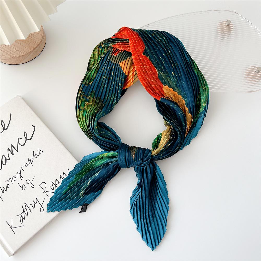 70cm Fold Square Scarf Women Spring Summer Fashion Bandanas Bag Hat Head Hair Shawl Wraps