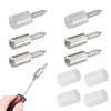 Self Tapping Screw Cabinet Shelf Bracket Laminate Support with Rubber Sleeve Non-Slip Layer Glass Plate Holder Fixed Screw