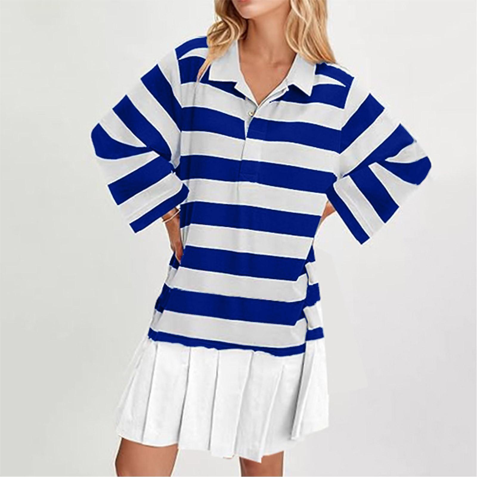 

Женское платье-свитшот большого размера с длинным рукавом и V-образным вырезом в стиле пэчворк, повседневные мини-платья XXL синий