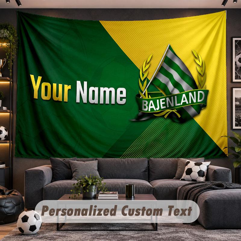 Wall Hanging Tapestry Custom NameHammarby Pattern Personalized Printed Fabric Wall Decor