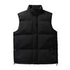 Men Down Waistcoat With Pockets Stand Collar Sleeveless Zipper Closure Autumn Winter