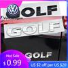2026 Caldo Per Volkswagen VW VW 3D ABS Cromo Nero Logo GOLF Emblema Lettere Adesivo Auto Portellone Posteriore per Volkswagen Golf 4 5