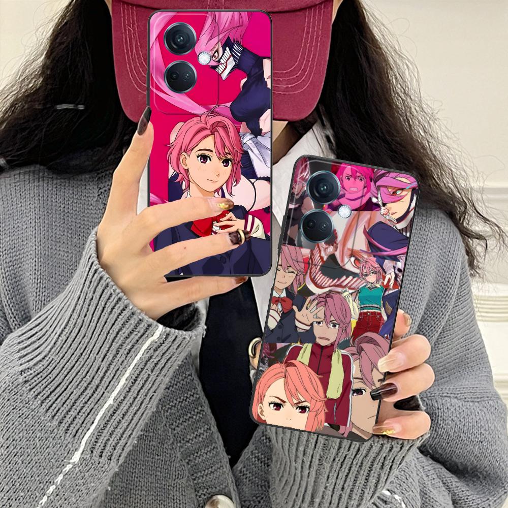 Dandadan Aira Shiratori Phone Case for OPPO Reno 14 13 12 11 10 9 8 7 6 5 F T Pro 5G Colorful Printing Cover Pretty Luxury Cover