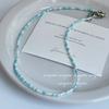 Einfacher Perlen-Choker Damen Koreanische Mode Anhänger Bunt Handgemacht Boho Halskette Kette Halskette Damen Schmuck Geschenk