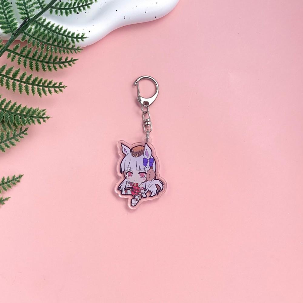 1/15 Stück Anime Figuren Pretty Derby Acryl Schlüsselanhänger Niedlicher Rucksack Anhänger Lustige Tasche Charms Zubehör Dekoration Feiertagsgeschenke