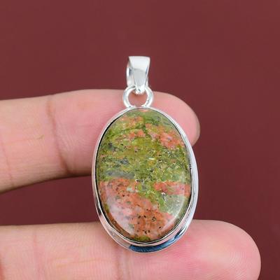 Unakite Pendant Handmade Pendant Natural Gemstone Pendant 925 Sterling Silver Pendant Awesome Unakite Jewelry Stylish Pendant Gifts For Her