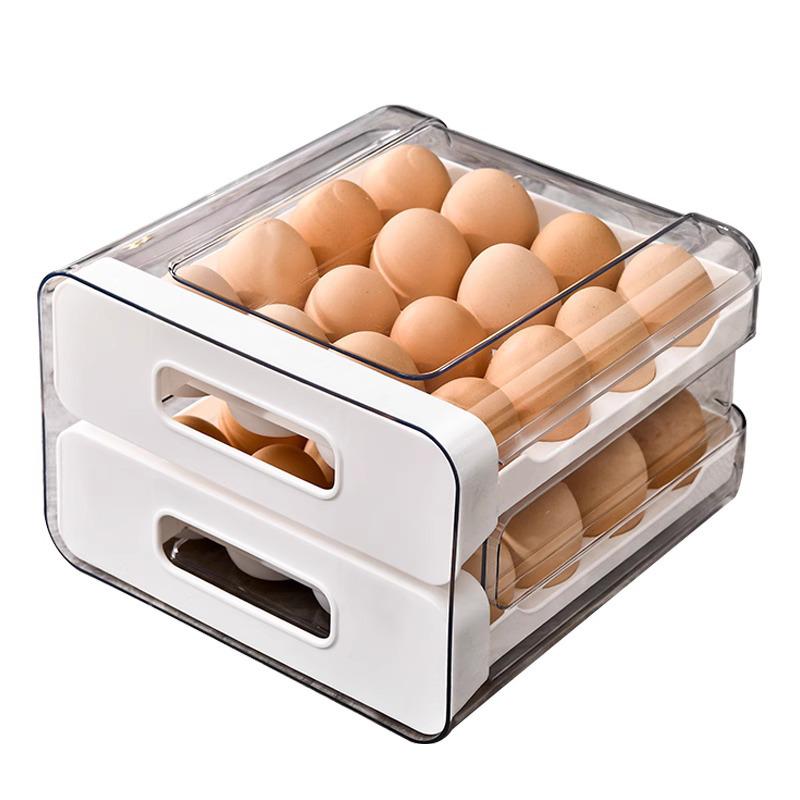 Refrigerator Egg Storage Drawer - Food-Grade Sealed Kitchen Organizer