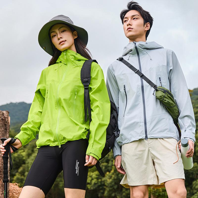 Unisex Outdoor Waterproof Windproof Jacket - Lightweight Hard Shell, Long Sleeve Mountaineering Outerwear