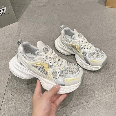 Platform Dad Shoes Women's Summer Height Increase Forrest Gump Shoes 2025 Super Fire New Popular Versatile Breathable Sports and Leisure Shoes