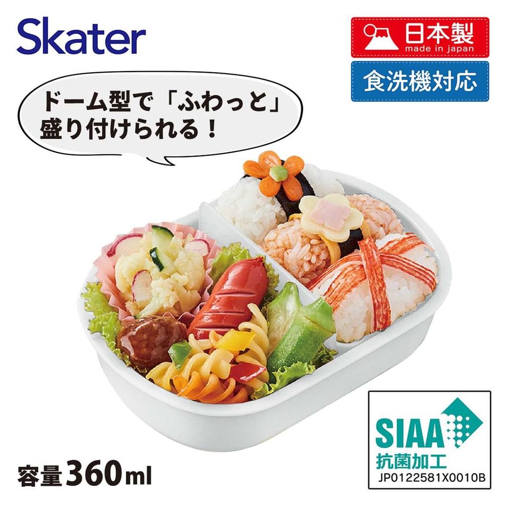 Skater Bento 360ml with a Fluffy Made in Single Dishwasher and Microwave Glasses Rabbit for Boys and Girls Children's Box, Capacity, Lid, Japan, Tier,