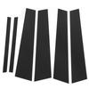 6PCS Door Window B C Pillar Cover Trim Glossy Black Mirror Decal Replacement for 3 Series F30 2013‑2019