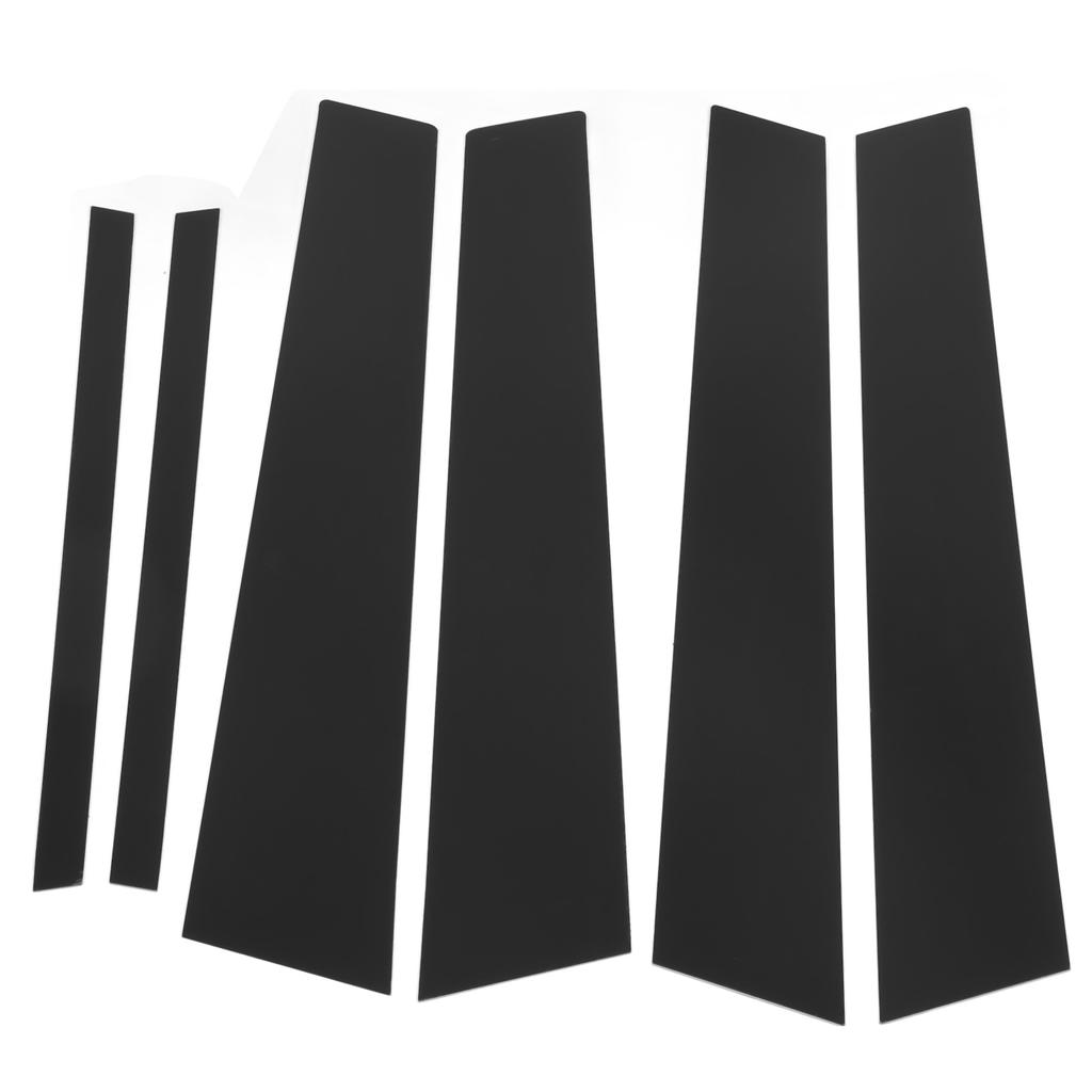 6PCS Door Window B C Pillar Cover Trim Glossy Black Mirror Decal Replacement for 3 Series F30 2013‑2019