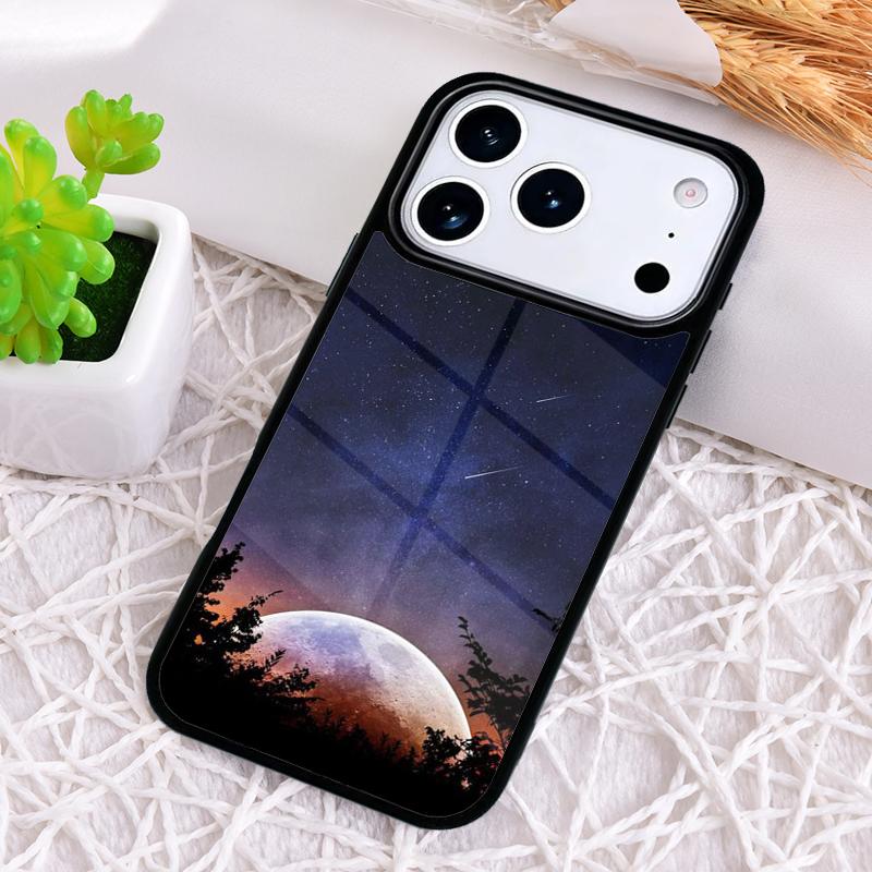Star Space Moon Night Shockproof Phone Case for iPhone 17 Air 16e 15 11 12 14 13 Pro Max Cover Coque