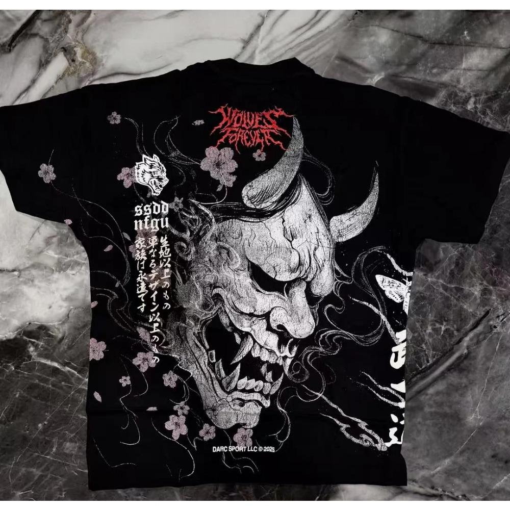 Harajuku Gothic T-shirt Streetwear Men Fashionable T-shirt Outdoor Casual Plus Size Tees Top Women Clothing