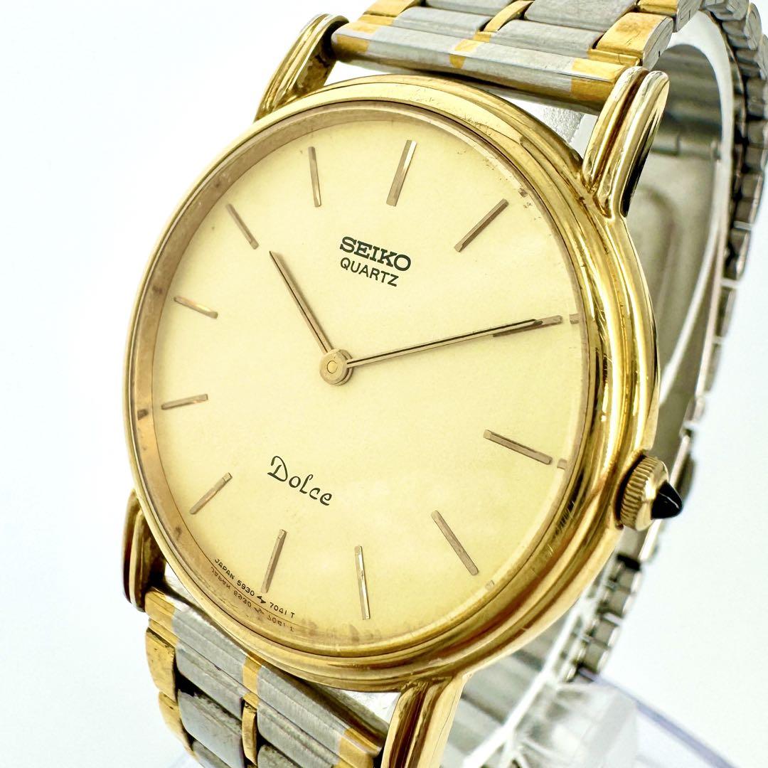 

[Б/У] Часы SEIKO Dolce Круглые Двухцветные