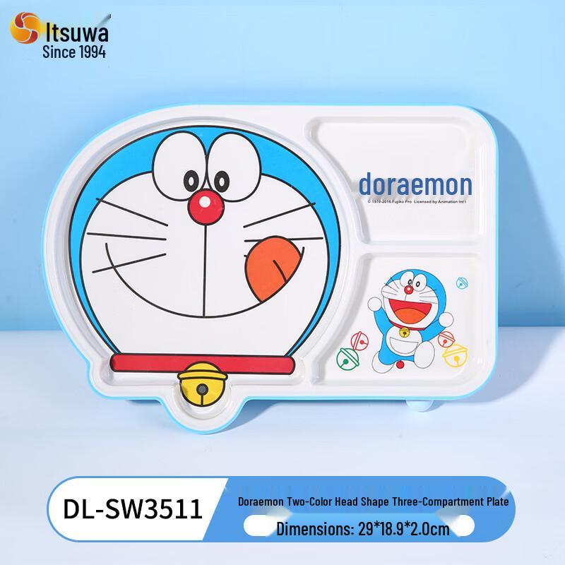 Doraemon Kids Three-Compartment Plate
