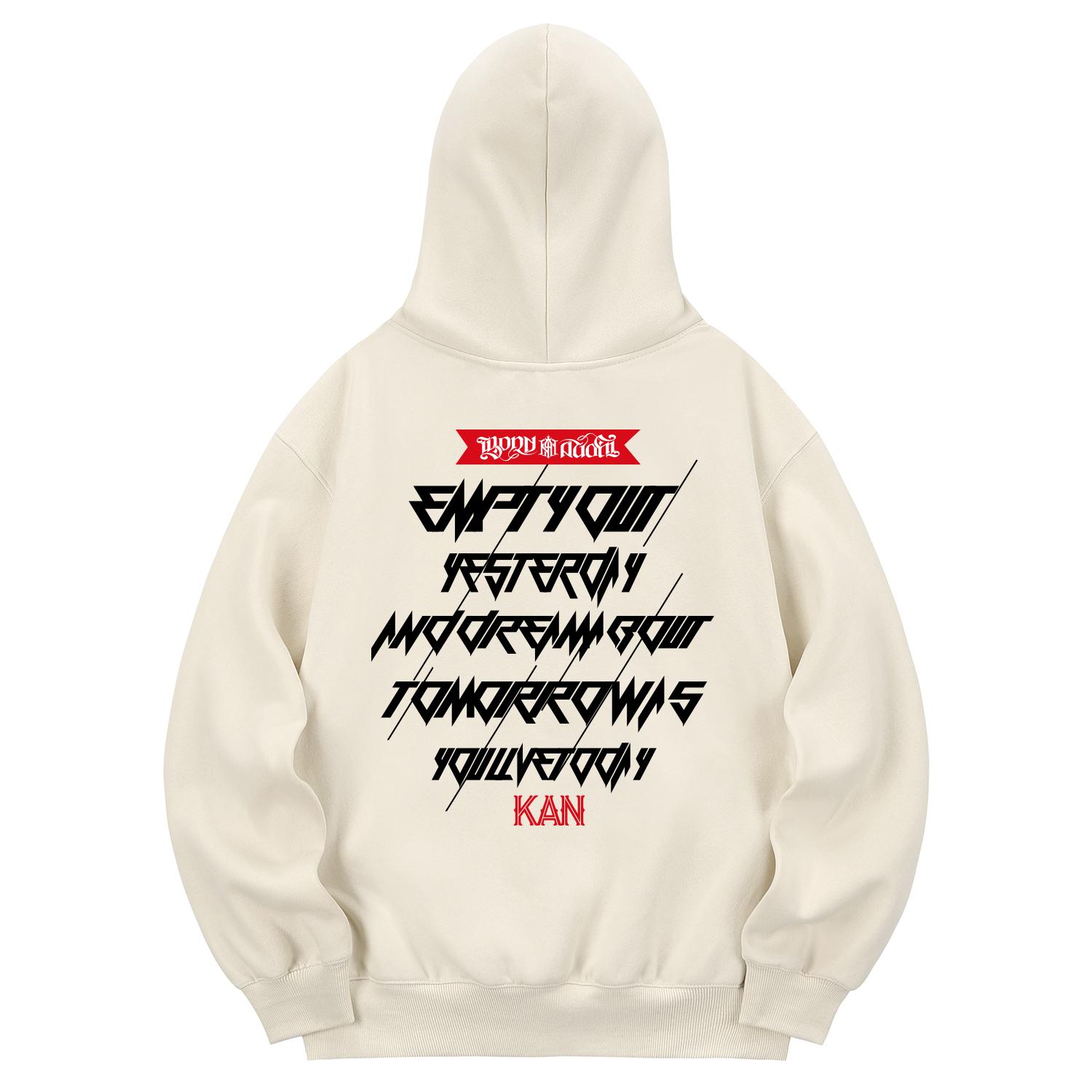 Хан 6312 Khc0074 Худи Khan Symbol на флисовой подкладке - Кремовый L