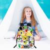 Backpack, Multi-color Backpack Cute Game Backpack, Game Fans Birthday Graduation Gift