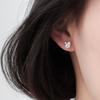 Korean Version Of Christmas Gift Temperament Compact Antlers Earrings Cute Stud Earrings Women'S Trendy Jewelry