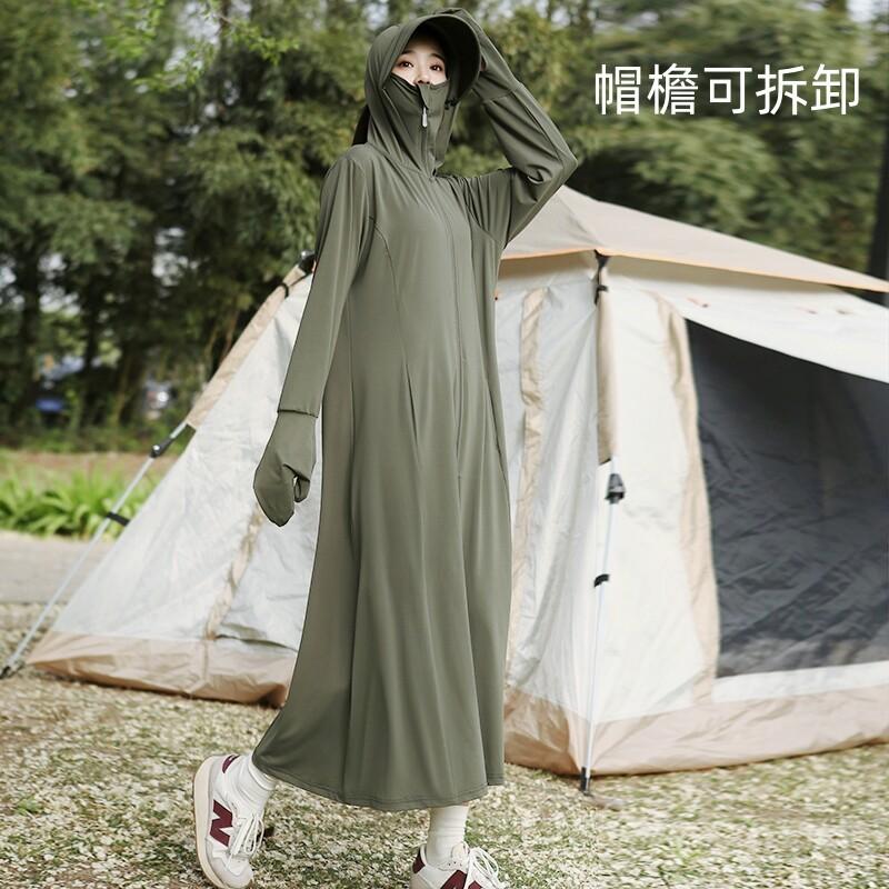 Sunscreen clothes women's summer 1011 new long coat ultraviolet breathable full body blouse ice silk thin