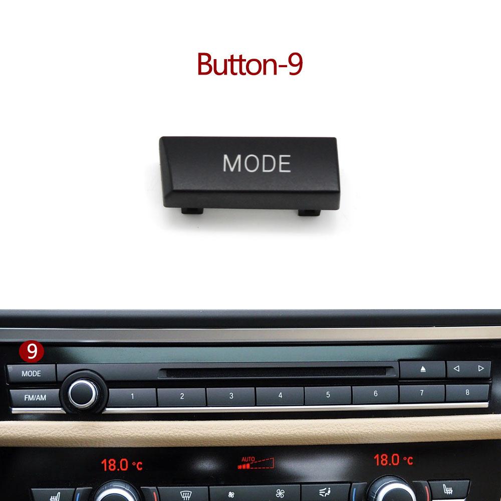 Dashboard Multimedia Radio CD Player Digit Button Switch Cover For BMW 5 5GT 6 7 Series F07 F06 F12 F13 F10 F11 F18 F01 F02 F04