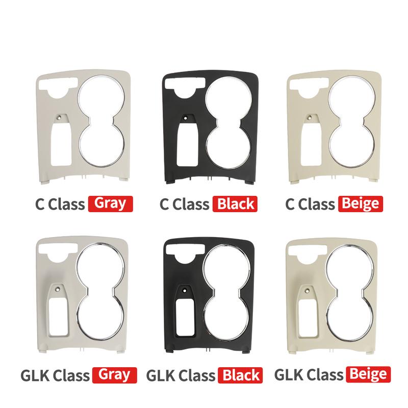 For Mercedes W204 C Class Car Center Console Cup Holder Trim Cover Replacement For Benz X204 GLK Armrest Box Panel 2046800307