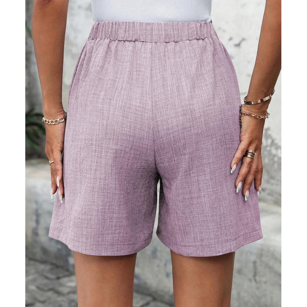 Women's Drawstring Shorts Elastic Waist Lightweight Summer Casual Short With Pockets