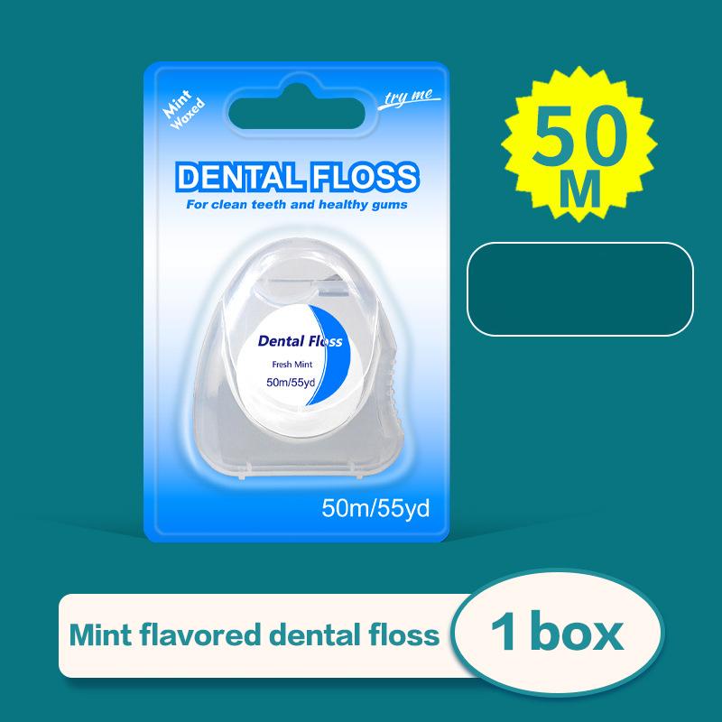 1 Pcs Box Mint Dental Floss Roll Cleaning Oral Tools Dental Floss Stick Adult Home Set Cleaning Interdental Brush