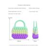 Silicone Children's Bag, Pinch Le Silicone Wallet, Girl's Semi-circular, Cartoon Handheld Zero Wallet Bubble Le Bag