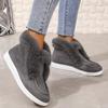 Snow Boots Autumn and Winter New European and American Large Size Suede Round Head Foot Casual Velvet Cotton Shoes